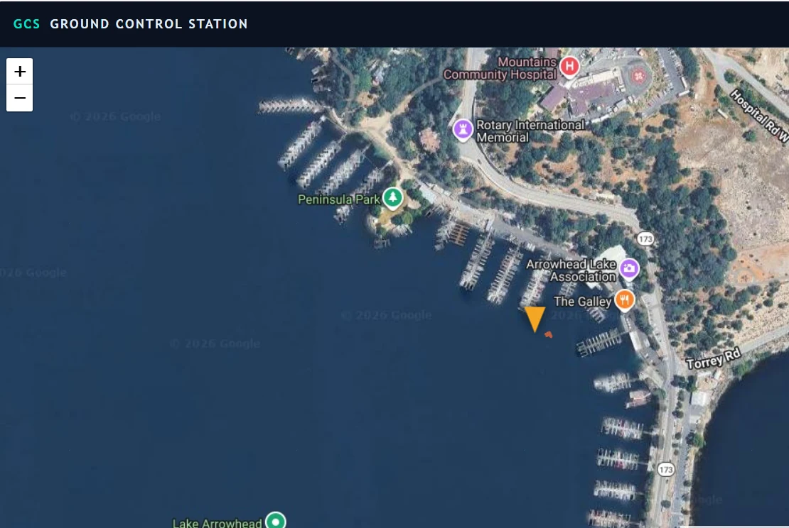 Ground Control Station monitoring SIMPLR-AUV